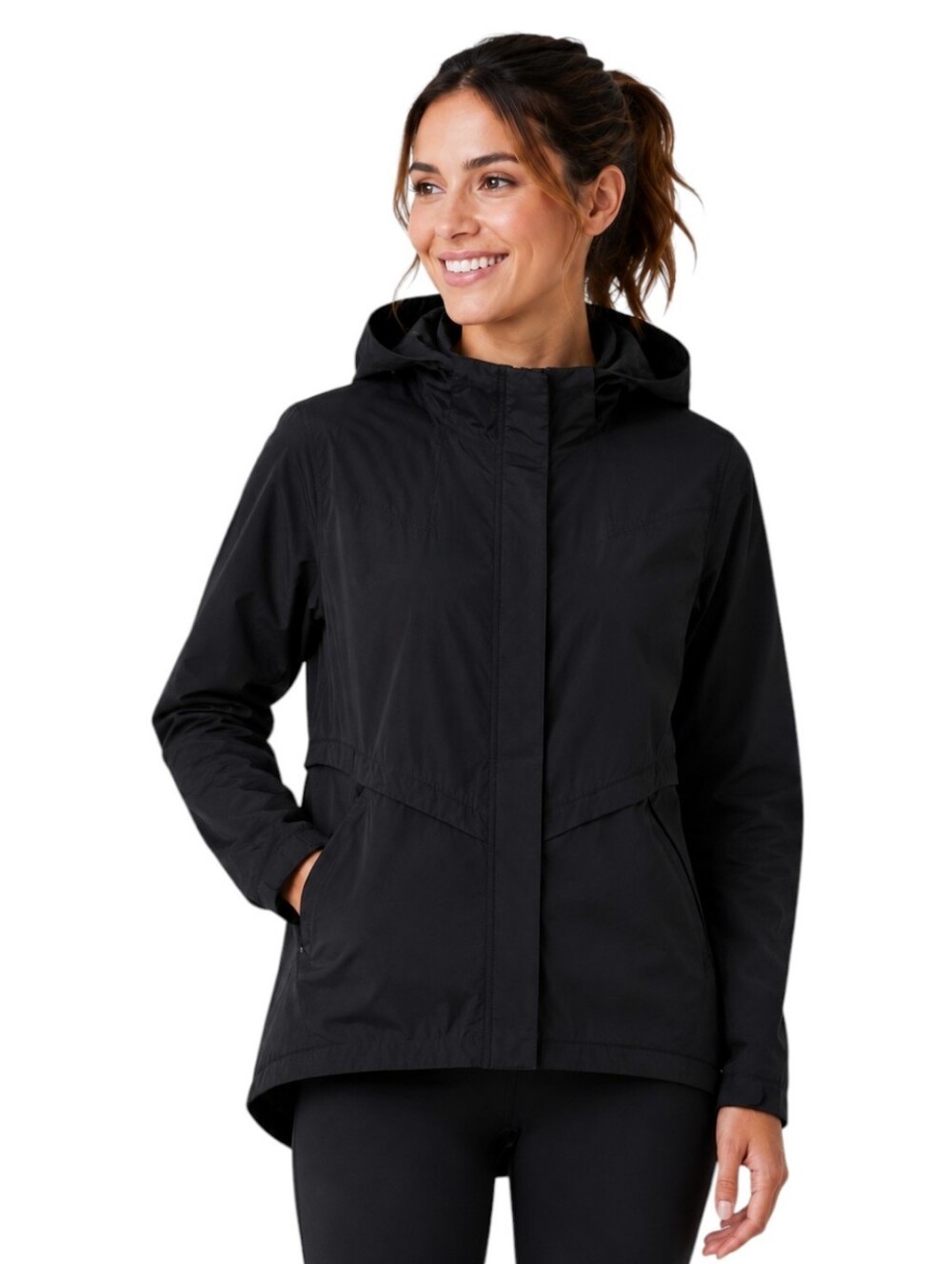 Indyeva Podroz 1/2 Zip Nylon Lightweight Jacket Women's Small Black
